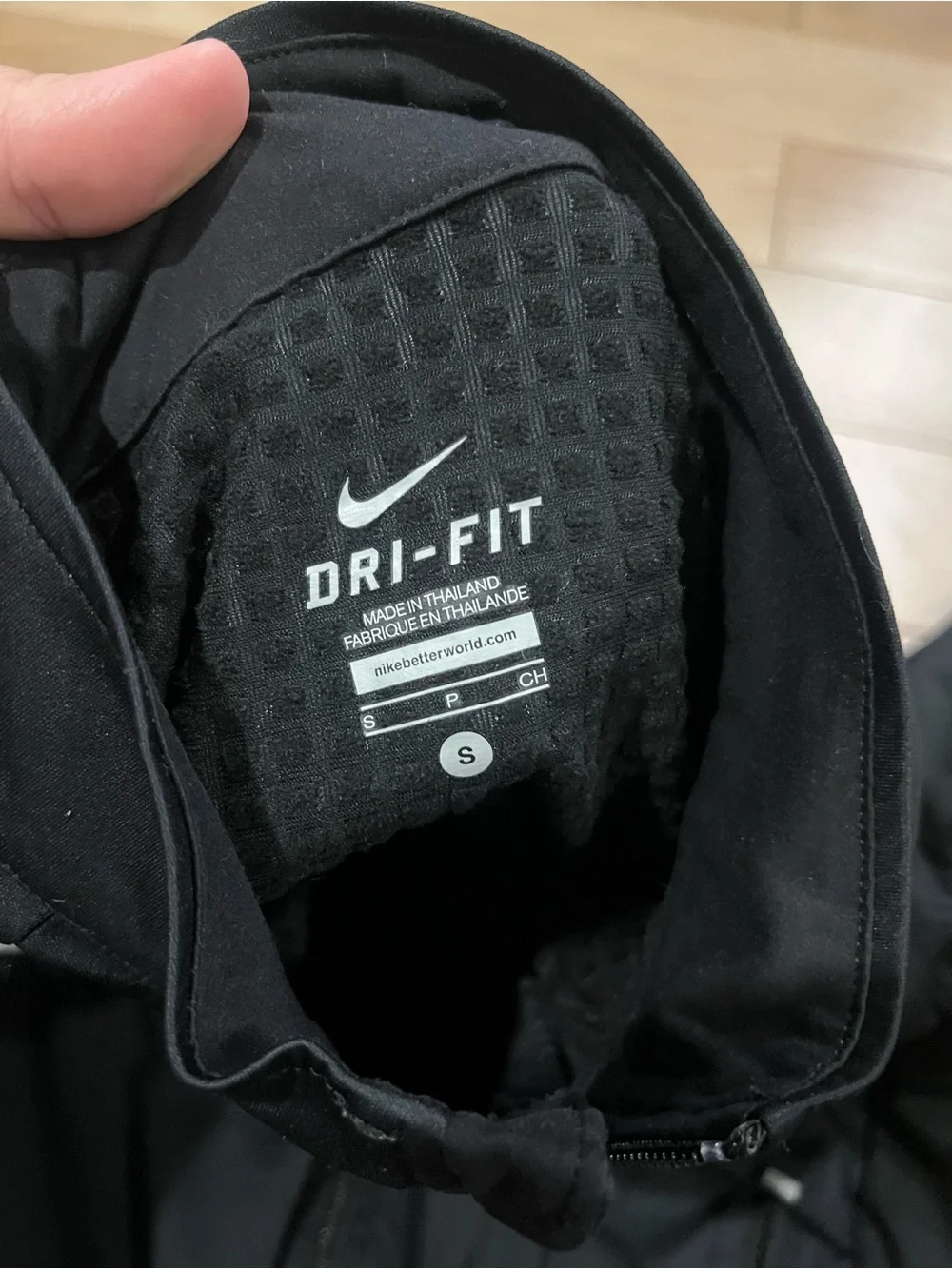 Nike Womens Black Full Zip Element Dri-FIT Running Athletic Jacket Size Small